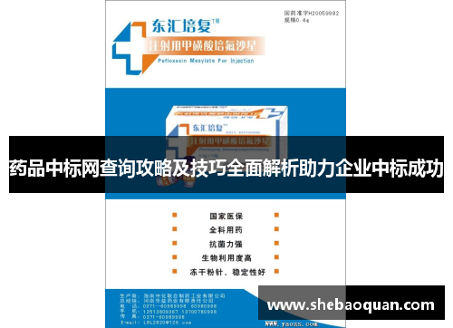 药品中标网查询攻略及技巧全面解析助力企业中标成功